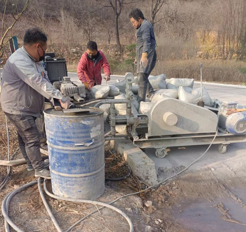 汝南路面下沉注浆